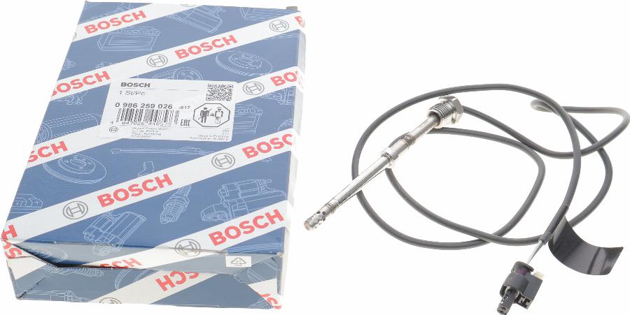 BOSCH 0 986 259 026 - Датчик, температура выхлопных газов autodnr.net