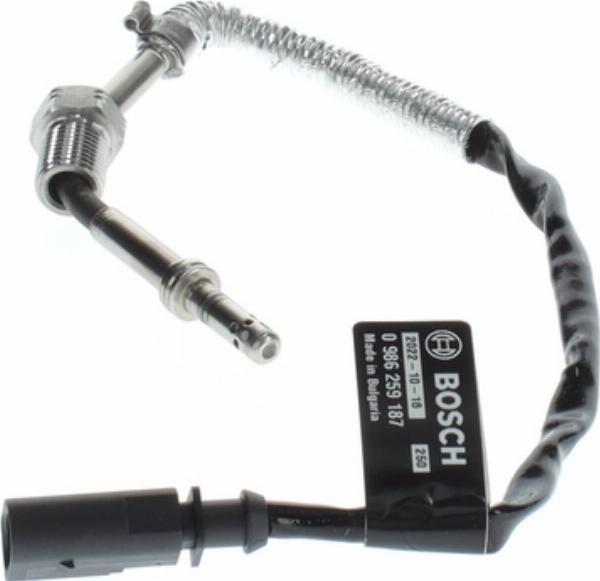 BOSCH 0 986 259 187 - Датчик, температура вихлопних газів autocars.com.ua