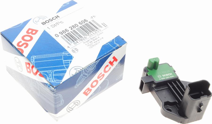 BOSCH 0 986 280 606 - Датчик імпульсів, колінчастий вал autocars.com.ua