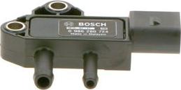 BOSCH 0 986 280 724 - Датчик, тиск вихлопних газів autocars.com.ua