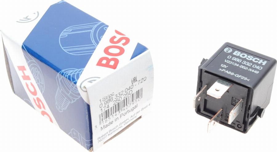 BOSCH 0 986 332 040 - Реле, рабочий ток avtokuzovplus.com.ua