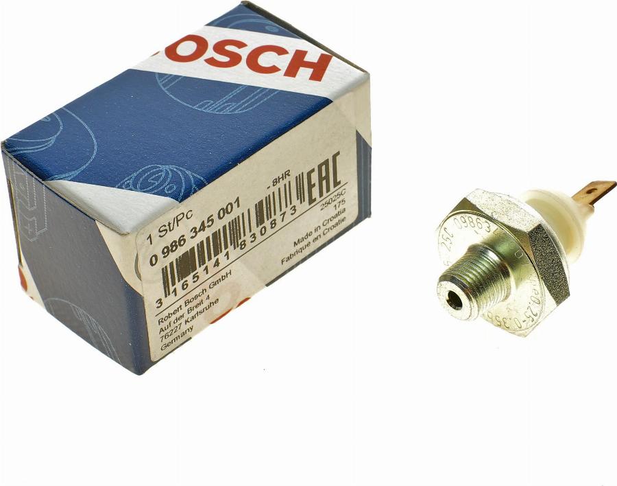 BOSCH 0 986 345 001 - Датчик, давление масла avtokuzovplus.com.ua