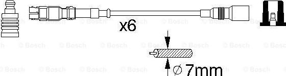 BOSCH 0 986 356 302 - Комплект проводов зажигания autodnr.net