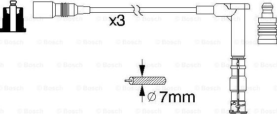 BOSCH 0 986 356 316 - Комплект проводів запалювання autocars.com.ua