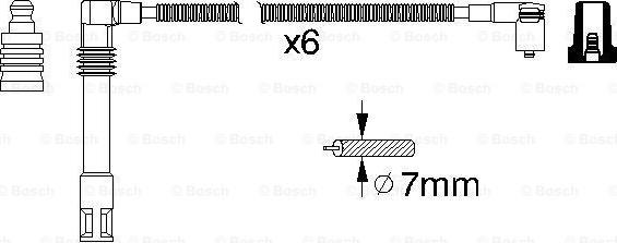 BOSCH 078998031 - Комплект проводов зажигания avtokuzovplus.com.ua