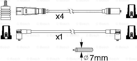 BOSCH 0 986 356 338 - Комплект проводів запалювання autocars.com.ua