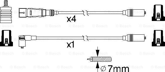 BOSCH 059998031 - Комплект проводів запалювання autocars.com.ua