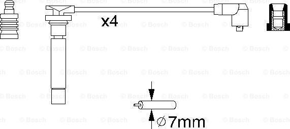 BOSCH 0 986 356 705 - Комплект проводов зажигания autodnr.net