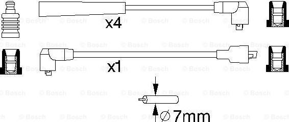 BOSCH 0 986 356 759 - Комплект проводов зажигания avtokuzovplus.com.ua