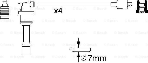 BOSCH 0 986 356 782 - Комплект проводов зажигания autodnr.net