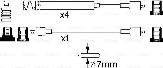 BOSCH 0 986 356 796 - Комплект проводов зажигания autodnr.net