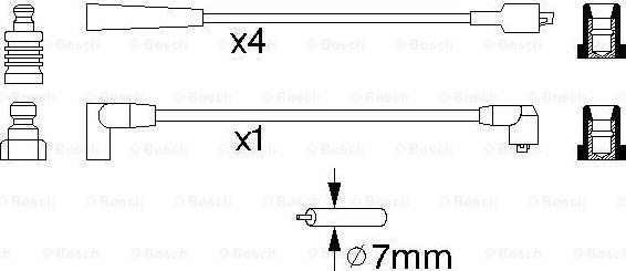 BOSCH 0 986 356 798 - Комплект проводов зажигания avtokuzovplus.com.ua