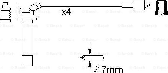 BOSCH 0 986 356 810 - Комплект проводів запалювання autocars.com.ua