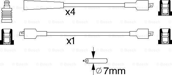 BOSCH 0 986 356 816 - Комплект проводов зажигания autodnr.net