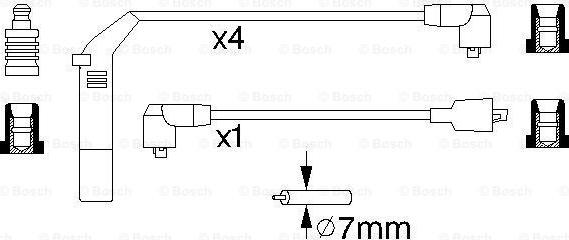 BOSCH 0 986 356 838 - Комплект проводов зажигания autodnr.net