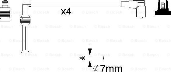 BOSCH 0 986 356 881 - Комплект проводов зажигания autodnr.net