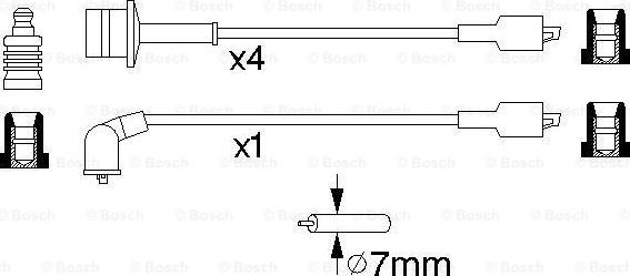 BOSCH 0 986 356 944 - Комплект проводів запалювання autocars.com.ua