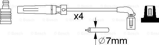 BOSCH 0 986 356 987 - КОМПЛЕКТ ВВ ПРОВОДІВ autocars.com.ua