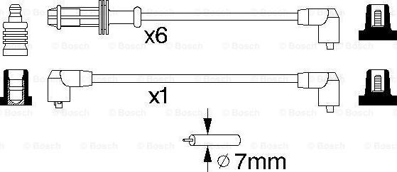 BOSCH 0 986 357 120 - Комплект проводів запалювання autocars.com.ua