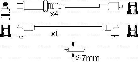 BOSCH 0 986 357 121 - Комплект проводів запалювання autocars.com.ua