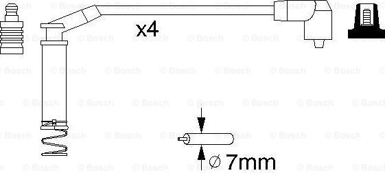 BOSCH 0 986 357 124 - Комплект проводов зажигания autodnr.net