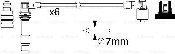 BOSCH 0 986 357 162 - Комплект проводів запалювання autocars.com.ua