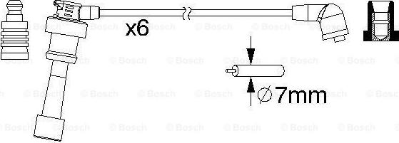 BOSCH 0 986 357 218 - Комплект проводів запалювання autocars.com.ua