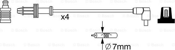 BOSCH 0 986 357 240 - Комплект проводов зажигания avtokuzovplus.com.ua