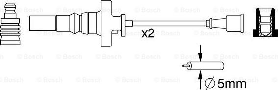 BOSCH 0 986 357 273 - Комплект проводів запалювання autocars.com.ua