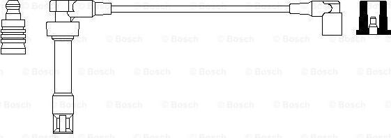 BOSCH 0 986 357 702 - Провід запалювання autocars.com.ua