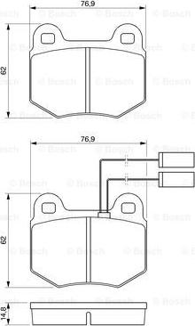 BOSCH 0 986 424 037 - Тормозные колодки, дисковые, комплект avtokuzovplus.com.ua