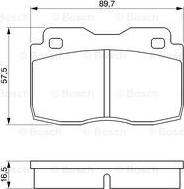 BOSCH 0 986 424 047 - Тормозные колодки, дисковые, комплект autodnr.net