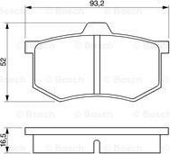 BOSCH 0 986 424 063 - Тормозные колодки, дисковые, комплект avtokuzovplus.com.ua