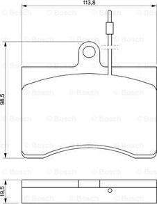 BOSCH 0 986 424 069 - Гальмівні колодки, дискові гальма autocars.com.ua