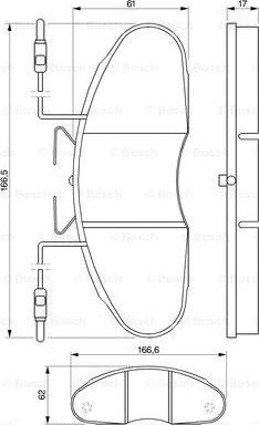 BOSCH 0 986 424 080 - Гальмівні колодки, дискові гальма autocars.com.ua