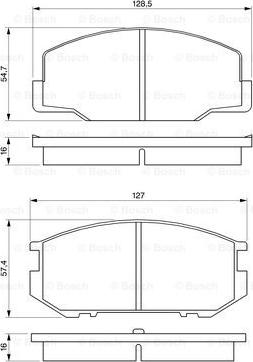 BOSCH 0 986 424 137 - Тормозные колодки, дисковые, комплект autodnr.net