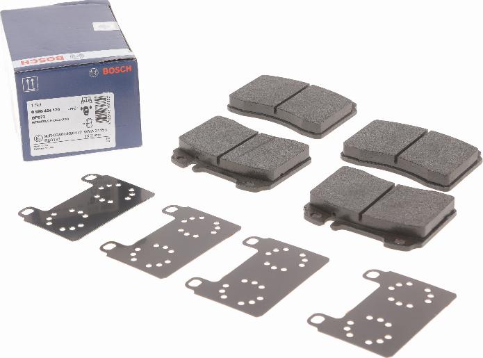 BOSCH 0 986 424 170 - Тормозные колодки, дисковые, комплект avtokuzovplus.com.ua