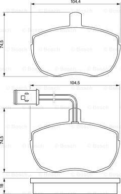 BOSCH 0 986 424 172 - Тормозные колодки, дисковые, комплект avtokuzovplus.com.ua