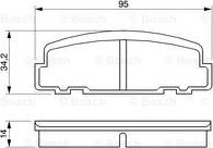 BOSCH 0 986 424 181 - Гальмівні колодки, дискові гальма autocars.com.ua