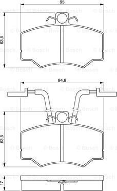 BOSCH 0 986 424 184 - Колодки тормозные дисковые autocars.com.ua