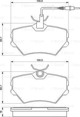 BOSCH 0 986 424 217 - Гальмівні колодки, дискові гальма autocars.com.ua