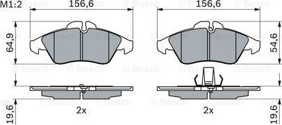 BOSCH 0 986 424 218 - Тормозные колодки, дисковые, комплект autodnr.net