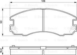 BOSCH 0 986 424 230 - Тормозные колодки, дисковые, комплект avtokuzovplus.com.ua