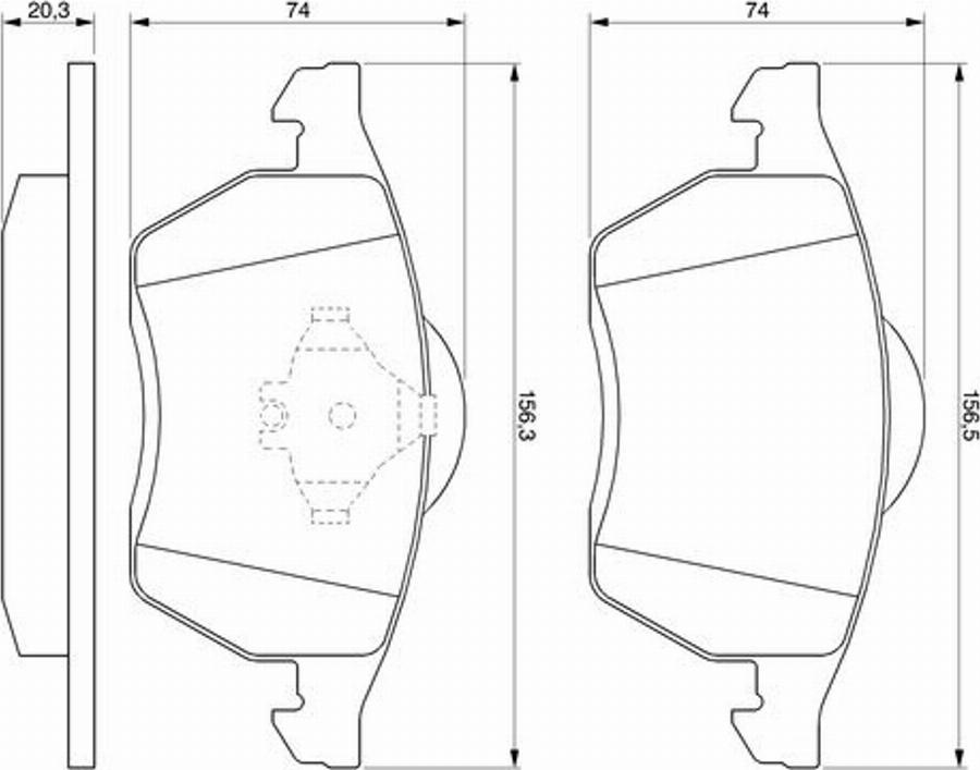 BOSCH 0986424236 - Тормозные колодки, дисковые, комплект avtokuzovplus.com.ua