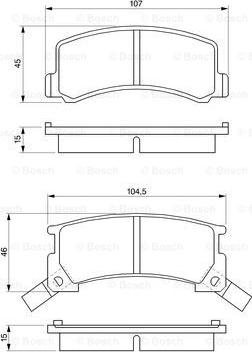 BOSCH 0 986 424 239 - Тормозные колодки, дисковые, комплект avtokuzovplus.com.ua