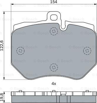 BOSCH 0 986 424 247 - Гальмівні колодки, дискові гальма autocars.com.ua