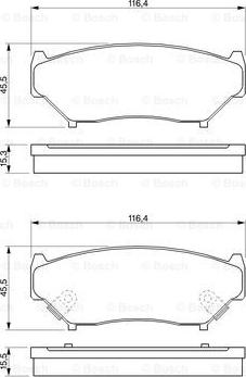 BOSCH 0 986 424 251 - Гальмівні колодки, дискові гальма autocars.com.ua