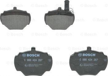 BOSCH 0 986 424 267 - Тормозные колодки, дисковые, комплект avtokuzovplus.com.ua