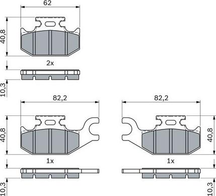 BOSCH 0 986 424 293 - Гальмівні колодки, дискові гальма autocars.com.ua