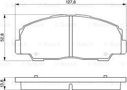 BOSCH 0 986 424 297 - Тормозные колодки, дисковые, комплект avtokuzovplus.com.ua